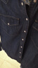 Levi's李維斯女士美式經(jīng)典翻領(lǐng)時(shí)尚寬松簡(jiǎn)約舒適藍色上衣牛仔襯衫 深藍色 86832-0017 S 曬單實(shí)拍圖