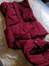 雅鹿【石墨烯蓄熱】媽媽裝2026年冬季新款羽絨服中老年女紅色加厚外套 朱砂紅6898 90絨子丨石墨烯內里 XL 推薦110-125斤 曬單實(shí)拍圖