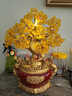 RWTW黃水晶發(fā)財樹(shù)擺件搖錢(qián)樹(shù)聚寶盆酒柜裝飾品喬遷開(kāi)業(yè)禮品送開(kāi)業(yè)禮物 JCD大號紅色水晶樹(shù)聚寶盆 曬單實(shí)拍圖