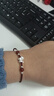 GATMEET足銀999紅繩手鏈女屬馬本命年手繩紅瑪瑙朱砂轉運新年禮物送女友 紅瑪瑙足銀小馬手繩丨酒紅色 曬單實(shí)拍圖