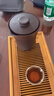 膳魔師（THERMOS）旅行茶具露營(yíng)戶(hù)外高端車(chē)載便攜辦公保溫茶壺茶杯杯具套裝禮物禮盒 霧棕 (陶瓷內膽附禮盒禮袋) 曬單實(shí)拍圖