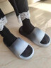 紅豆eva防臭拖鞋男士2026新款夏季居家室內浴室厚底防滑涼拖鞋女外穿 黑灰 42-43 標準碼 曬單實(shí)拍圖