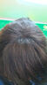 瑞貝卡（Rebecca）假發(fā)女真人發(fā)絲發(fā)際線(xiàn)假發(fā)片前額遮白發(fā)輕薄隱形頭頂劉海補發(fā)片 發(fā)際線(xiàn)空氣劉海 自然黑 25cm 曬單實(shí)拍圖