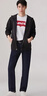 Levi's李維斯新品男士502經(jīng)典低腰錐形簡(jiǎn)約復古牛仔長(cháng)褲修飾腿型 深藍色 32 (32) 曬單實(shí)拍圖