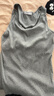 米度麗帶胸墊哺乳背心免穿文胸喂奶打底衫春夏外穿產(chǎn)后吊帶t恤 淺花灰XL 曬單實(shí)拍圖