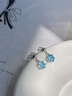 timebetter天然托帕石銀耳釘925銀耳飾耳環(huán)清透瑞士藍小眾輕奢高級感送證書(shū) 天然托帕石銀耳釘/主石尺寸約6mm 925銀材質(zhì) 曬單實(shí)拍圖
