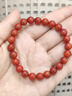 石玥珠寶精品7-8mm涼山南紅瑪瑙手串本命年轉運珠手鏈男女士款禮物 曬單實(shí)拍圖