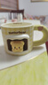 黃油小熊聯(lián)名馬克杯禮盒陶瓷高顏值兒童女友女生生日禮物 黃油小熊面包店馬克杯（含杯蓋） 曬單實(shí)拍圖