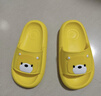 樸西兒童拖鞋室內居家浴室防滑外穿2025男女童夏季新款小熊涼拖鞋 卡特黃 【萌趣小熊造型】 24  -25 (170mm) 曬單實(shí)拍圖