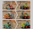 匯樂(lè )玩具嬰兒工程車(chē)挖掘機玩具車(chē)兒童汽車(chē)模型男女孩玩具1-3歲生日禮物 曬單實(shí)拍圖