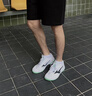 美津濃（MIZUNO）乒乓球鞋男款官方運動(dòng)鞋女士正品京東鞋子新款牛筋底防滑耐磨透氣 81GA220562-白色/灰色/白色-WAVE DRIVE 9 41 265 曬單實(shí)拍圖