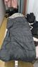 北山狼  戶(hù)外睡袋成人冬季保暖加大加寬信封式棉睡袋露營(yíng)單人加厚通用款 1.5kg灰色【12°C-17℃】 曬單實(shí)拍圖