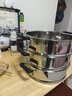 蒸籠加深不銹鋼蒸格蒸屜電鍋籠屜篦子大蒸籠家用蒸鍋電熱鍋 【加高加厚】蒸籠【配鍋口內徑31.7-32cm】 32cm 曬單實(shí)拍圖