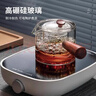 日本進(jìn)口品質(zhì)側把茶壺玻璃煮茶器電陶爐耐高溫泡茶壺木把單壺過(guò)濾 【加厚耐熱】茗香壺 550ml 曬單實(shí)拍圖