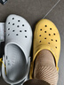 卡洛馳（CROCS）男女鞋經(jīng)典洞洞鞋休閑時(shí)尚潮流沙灘鞋包頭涼拖鞋 10001-1FT 43-44 曬單實(shí)拍圖