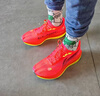 李寧飛電5 ELITE丨beng輕彈科技跑鞋男女鞋全掌碳板競速比賽跑步鞋 熒光海棠紅-16 46 曬單實(shí)拍圖