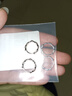 Lnieer足銀竹節耳圈女簡(jiǎn)約百搭韓國耳環(huán)圓圈小眾精致冷淡風(fēng)男女耳扣耳釘 999足銀竹節耳圈一對價(jià) 曬單實(shí)拍圖