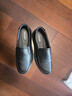 奧康（Aokang）官方春秋季流行商務(wù)休閑皮鞋男士舒適百搭一腳蹬鞋子男黑43碼 曬單實(shí)拍圖