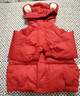 瑪米瑪卡（MOMOCO）兒童棉服外套新年服冬季棉衣棉襖韓版休閑童裝 01紅色   150    曬單實(shí)拍圖