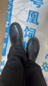 紅蜻蜓真皮男士休閑皮鞋一腳蹬通勤軟底兩穿牛皮豆豆鞋WTA15083 黑色 44 曬單實(shí)拍圖