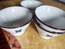 云旭 陶瓷斗笠碗5英寸家用飯碗4個(gè)裝釉下彩小清新甜品沙拉碗高腳湯碗 米飯碗四個(gè)裝 曬單實(shí)拍圖