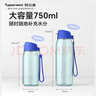 特百惠（Tupperware）樂(lè )活750ml塑料杯男女士學(xué)生運動(dòng)吸管水杯子大容量泡茶杯 高雅藍 曬單實(shí)拍圖