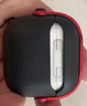 斯幻柯適用AirPods4代保護套AirPods4代藍牙耳機套 降噪耳機殼airpods4代透明保護磨砂殼-電音-黑紅色 曬單實(shí)拍圖