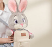 迪士尼（Disney）瘋狂動(dòng)物城朱迪雙肩包兔子玩偶包毛絨玩具兒童生日禮物情人節禮物 曬單實(shí)拍圖