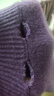 恒源祥秋冬新款100%純羊毛衫女高領(lǐng)寬松內搭毛衣針織打底衫加厚 紫羅蘭 4XL (150-175斤穿) 曬單實(shí)拍圖