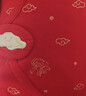 babylove嬰兒連體衣純棉春秋紅百天滿(mǎn)月寶寶衣服新生兒和尚服哈衣新年衣服 福順平安中國紅 59cm 曬單實(shí)拍圖