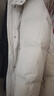 太平鳥(niǎo)女裝羽絨服多格puff女冬裝加厚外套簡(jiǎn)約D 白色【五格】 L 曬單實(shí)拍圖