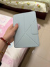 PITAKA適用蘋(píng)果iPad mini7/6保護套2024款橫豎兩用磁吸雙面夾支架殼帶筆槽超輕薄防彎pu保護殼藍色  曬單實(shí)拍圖