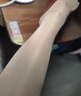 浪莎亮絲珠光絲襪女夏季薄款連褲襪性感隱形打底長(cháng)襪子 膚色2雙 均碼  曬單實(shí)拍圖