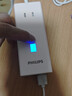 飛利浦（PHILIPS）氮化鎵67W快充筆記本插座/桌面充電站/桌面插座/USB插線(xiàn)板便攜插排 小電艙安全快充2C2A+3插孔粉 曬單實(shí)拍圖