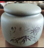 藏壺天下家用茶罐精品宜興紫砂茶葉罐小號陶瓷密封罐中式普洱儲茶罐紫砂罐 竹 綠泥 曬單實(shí)拍圖