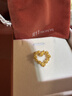 周生生愛(ài)心玫瑰黃金吊墜 足金掛墜心形女可愛(ài)不含項鏈 82296P計價(jià) 3.75克(含工費160元) 曬單實(shí)拍圖