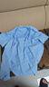 帝賓澤大碼短袖襯衫男夏季純色加肥加大胖子寬松正裝商務(wù)通勤工裝白襯衣 曬單實(shí)拍圖
