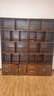 中式書(shū)架立式落地一體靠墻實(shí)木書(shū)柜多層置物架置物柜客廳收納柜子 【組合款1.6M】煙霞胡桃色80+80CM 【實(shí)木生態(tài)板】 曬單實(shí)拍圖