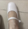 達芙妮單鞋女復古高跟瑪麗珍鞋甜美舒適皮鞋女鞋子4023101038 米色 37 曬單實(shí)拍圖