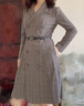 PORTS寶姿女裝秋冬新品女裝長袖中長連衣裙ALL9D038LFQ049 黑色格子 S (4) 曬單實拍圖