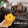 潮九玩五車(chē)載手機支架汽車(chē)導航支架出風(fēng)口固定器LF卡通款手機支架-BROWN款 曬單實(shí)拍圖