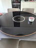 蘇泊爾同款暖菜板家用熱菜板飯菜保溫板電磁爐不挑鍋具旋轉圓形轉盤(pán)火鍋智能調溫多功能加熱桌墊 90cm電動(dòng)旋轉（電磁爐）火鍋款-黑 曬單實(shí)拍圖