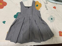 巴拉巴拉童裝兒童連衣裙套裝女童秋裝襯衣百褶裙兩件套洋氣千鳥(niǎo)格 藍白色調00381 110 曬單實(shí)拍圖
