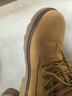 森馬（senma）高幫馬丁靴系帶時(shí)尚百搭舒適工裝靴男靴 619313602 咖喱黃 43碼 曬單實(shí)拍圖