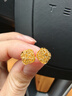 周六福  黃金耳釘女足金爆閃方糖耳飾 計價(jià) 2.20g 曬單實(shí)拍圖