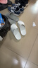 回力拖鞋男女涼拖鞋抑菌防滑浴室內外穿軟彈涼拖鞋HL0397乳白40-41碼 曬單實(shí)拍圖