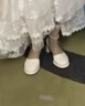 星昌旺瑪麗珍鞋高跟女鞋夏季2025新款厚底婚鞋法式仙女風(fēng)氣質(zhì)粗跟單鞋 米白色 39 曬單實(shí)拍圖