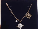 施華洛世奇（SWAROVSKI）【生日禮物】Symbolica星星雪花項鏈女吊墜輕奢送女友女 鍍玫瑰金色  5494352 曬單實(shí)拍圖