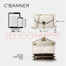 千百度（C.BANNER）牛皮包包女包小方包鏈條單肩斜挎包輕奢生日禮物高級感送女友老婆 曬單實(shí)拍圖