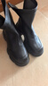 他她TATA喵爪靴秋冬百搭時(shí)裝靴女短靴新款彈力靴 黑色 38 曬單實(shí)拍圖